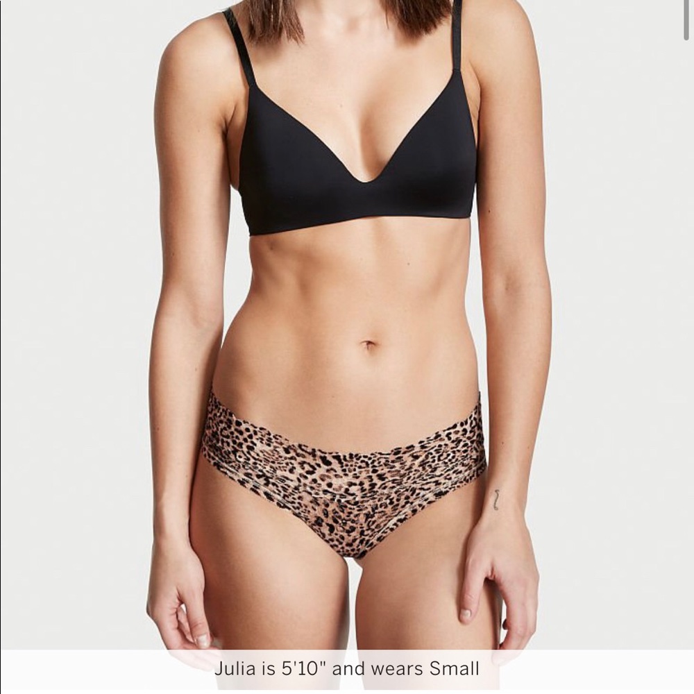 NEW Victoria's Secret VS Panty Lace Waist Hiphugger THE LACIE Medium Leopard - Picture 1 of 16